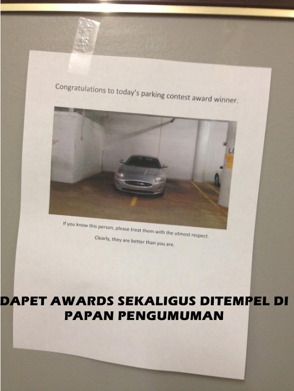 12 Hukuman bagi pelanggar parkir ini lucu sekaligus bikin kapok