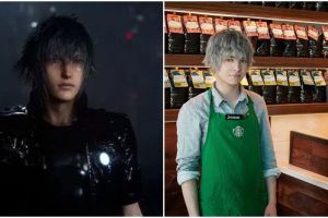Barista ini mirip banget sama karakter di Final Fantasy