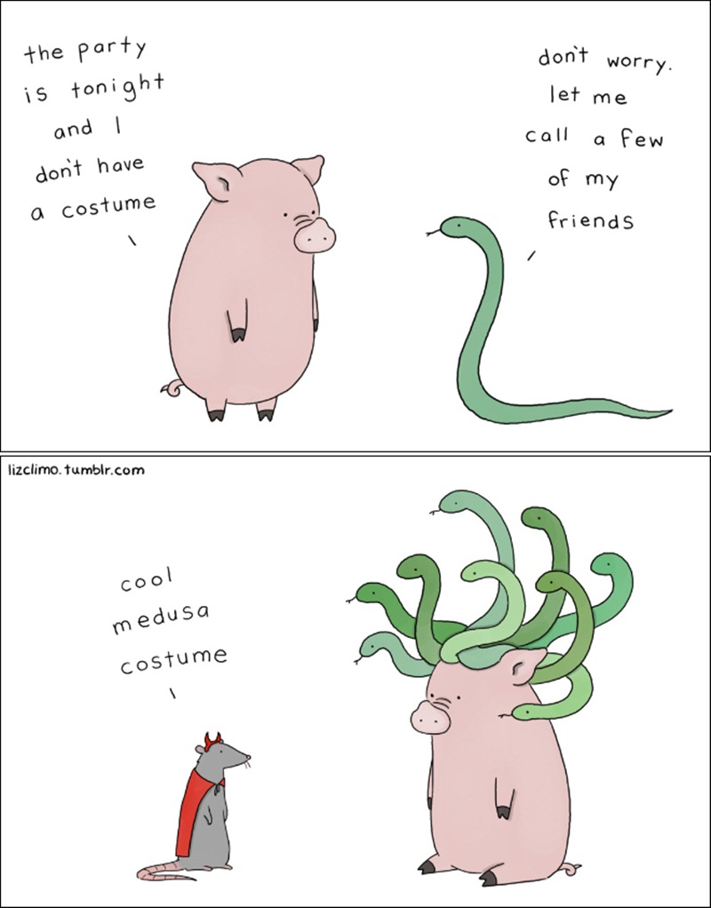 10 Kartun Halloween hewan yang bikin kamu senyum-senyum sendiri