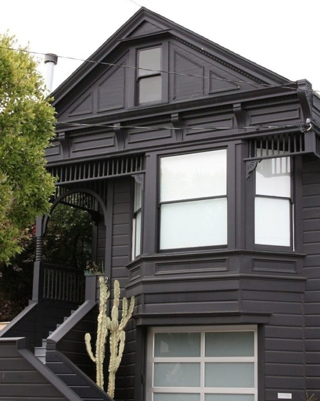 Unik, 16 rumah ini dicat dengan warna hitam pekat, alasannya apa ya?