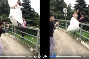 Jangan aneh-aneh saat foto pernikahan atau kamu bakal kayak cewek ini