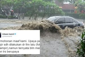 Bandung dilanda banjir, Ridwan Kamil sampaikan permohonan maaf 