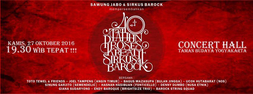 40 Tahun berkarya, Sirkus Barock bakal bikin konser perayaan di Jogja