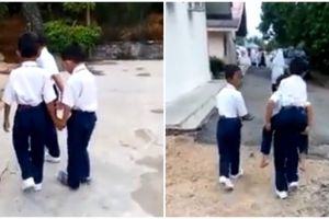 Tiga anak sekolah ini ajarkan pentingnya pertemanan yang tulus