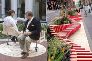 22 Desain kursi di taman kota ini keren, bikin betah duduk