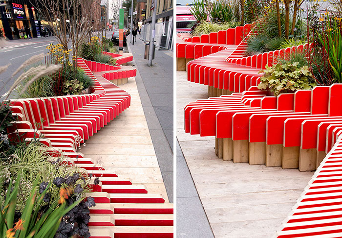 22 Desain kursi di taman kota ini keren, bikin betah duduk
