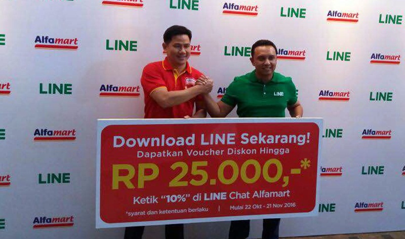 LINE dan Alfamart manjakan pengguna lewat program belanja
