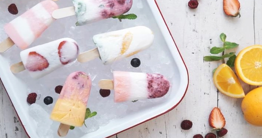 Tak cuma sehat, es lilin yogurt ini juga segar dan mudah dibikin