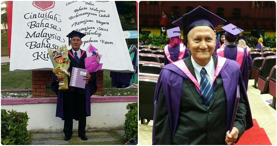 Pria ini baru dapat gelar sarjana di usia 69, kisahnya bikin mewek