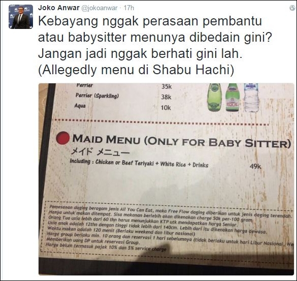 ramai menu khusus baby sitter ini kata adik raffi ahmad © 2016 instagram/twitter ramai menu khusus baby sitter ini kata adik raffi ahmad © 2016 instagram/twitter