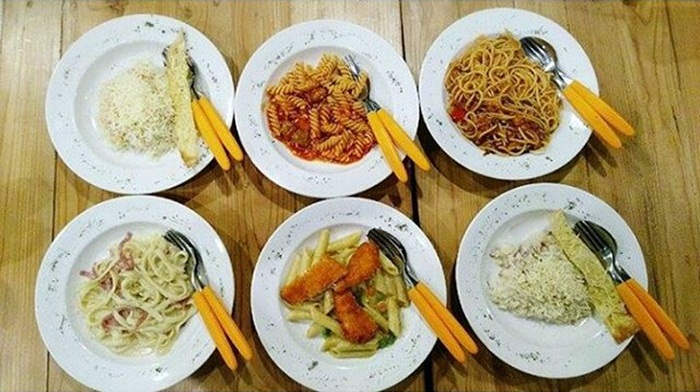 Olahan pasta ala Italia ini dimodifikasi sesuai lidah orang Indonesia