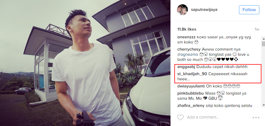 7 Komentar netizen di postingan kekasih Agnez Mo ini bikin tepuk jidat