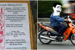 Pesan penjual online shop buat kurir pengiriman paket ini bikin ngakak