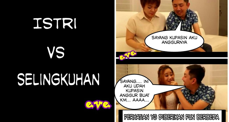 16 Komik beda selingkuhan & istri ini mak jleb banget, awas kesindir