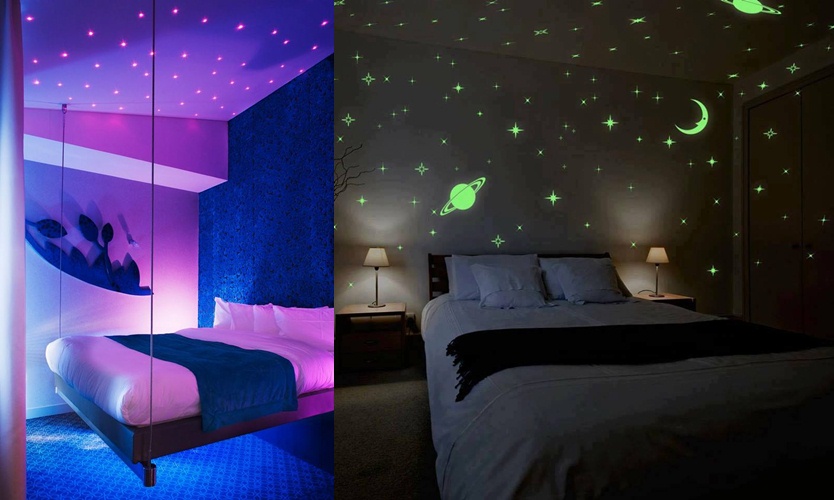 9 Inspirasi kamar bertema milky way, serasa tidur di bawah bintang