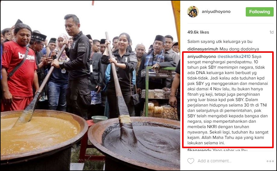 Ani Yudhoyono: Tidak ada DNA keluarga kami berbuat yang tidak-tidak