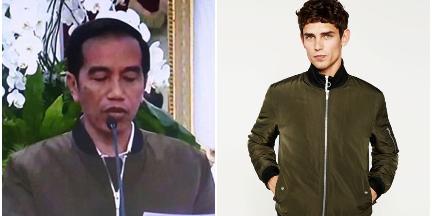 Jangan bilang-bilang, ini pemilik jaket bomber yang dipakai Jokowi