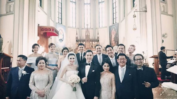 9 Foto romantis pernikahan Sandra Dewi - Harvey Moeis