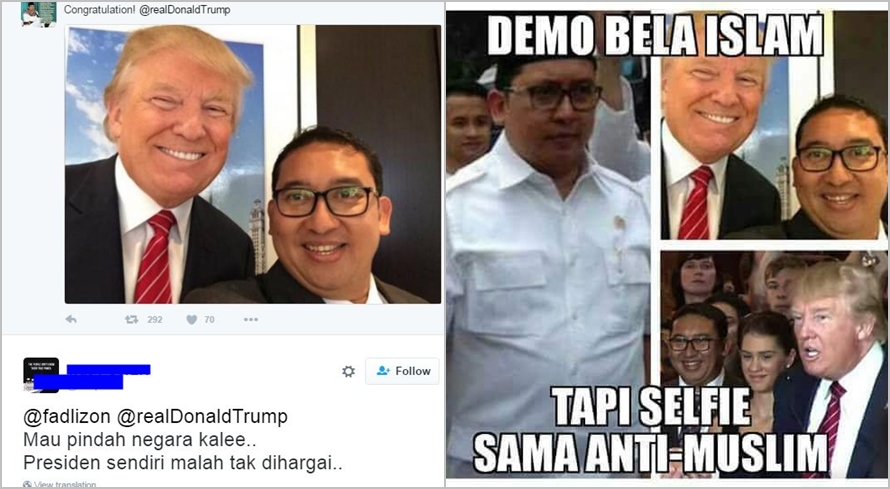 Ucapkan selamat ke Donald Trump, Fadli Zon kena bully netizen