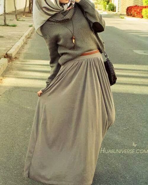 padu padan sweater dan rok © 2016 pinterest.com