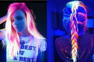 Tren rambut glow in the dark ini menjadi hype, keren banget