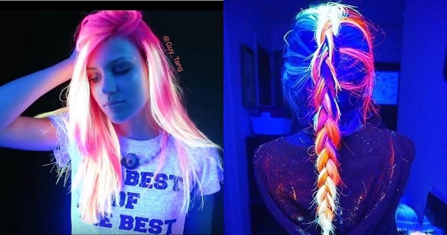 Tren rambut glow in the dark ini menjadi hype, keren banget