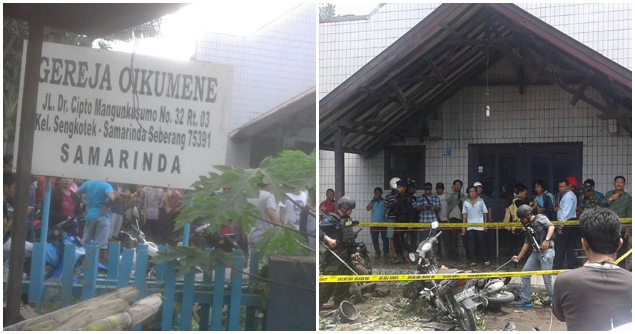Penuh jemaat ibadah, Gereja Oikumene Samarinda dibom molotov, duh