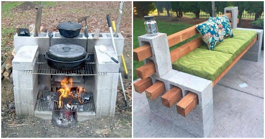 15 Cara memanfaatkan blok semen selain untuk ventilasi ini keren