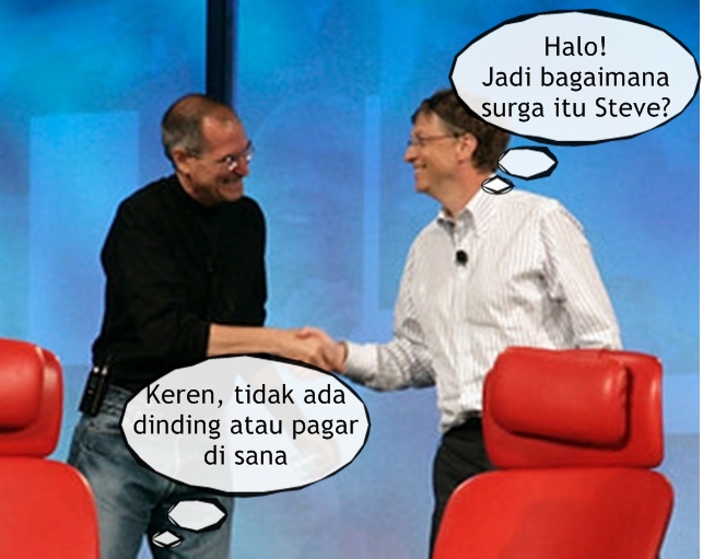 Obrolan Steve Jobs & Bill Gates tentang kondisi 'surga' ini kocak abis