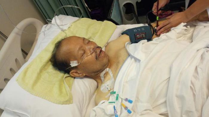 Foto-foto kondisi Sutan Bhatoegana yang kurus kering di rumah sakit