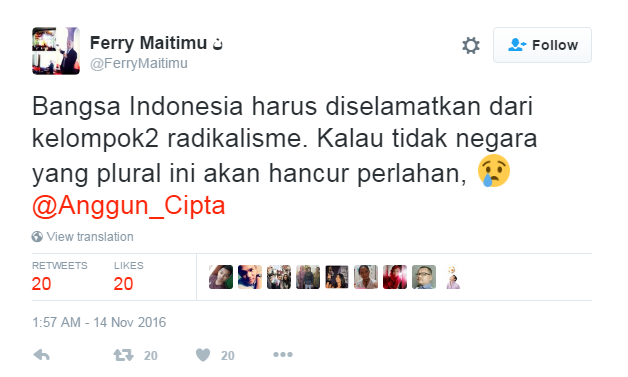 Komentar netizen utk Tweet Anggun 1-4 © 2016 brilio.net Komentar netizen utk Tweet Anggun 1-4 © 2016 brilio.net