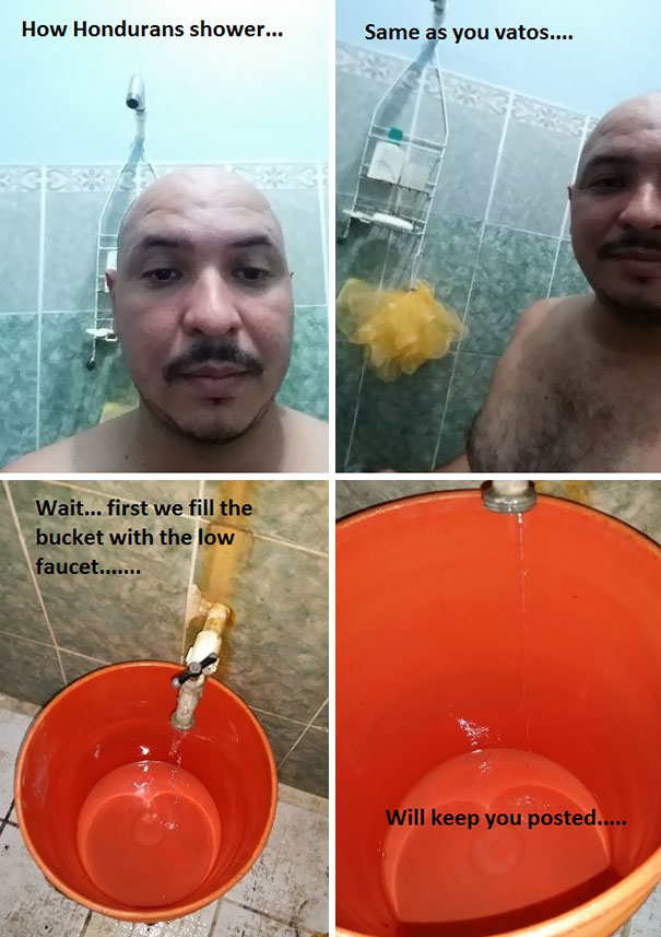 13 Meme 'beda gaya mandi di seluruh dunia' yang bikin ketawa cekikikan