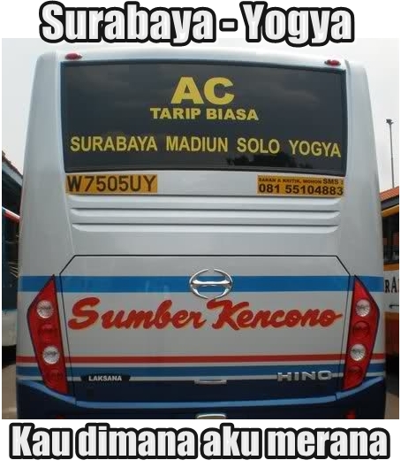 Meme Jurusan Bus Istimewa