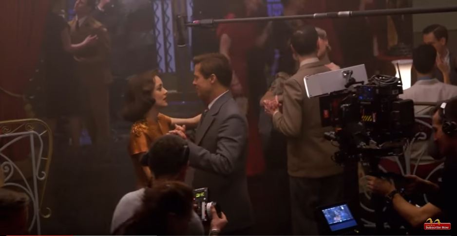 10 Foto behind the scene 'Alied', film yang bikin  Pitt-Jolie cerai