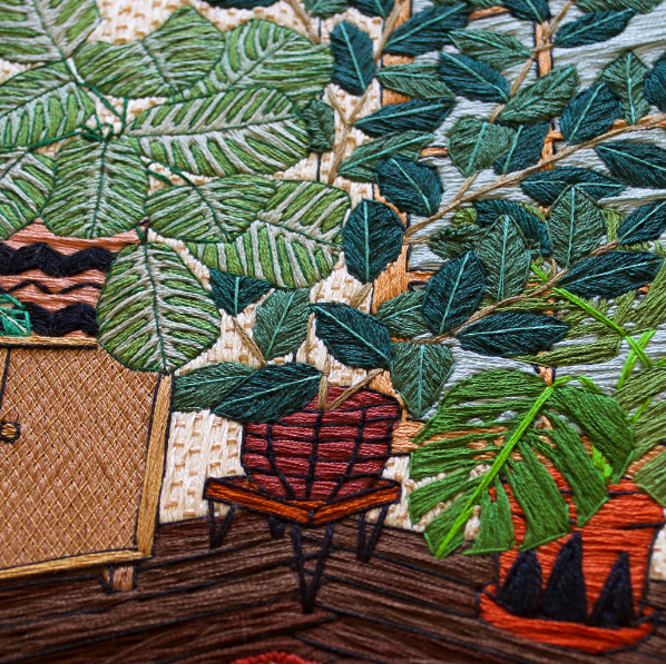 Karya sulam detail 1-10 © 2016 Sarah Benning