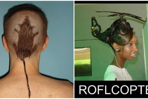 10 Gaya rambut ini bakal bikin kamu ketawa seharian, nyentrik banget