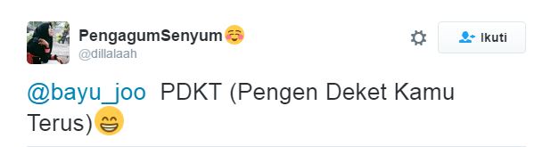 pelesetan arti pdkt © 2016 brilio.net