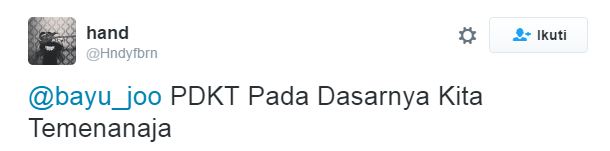 pelesetan arti pdkt © 2016 brilio.net