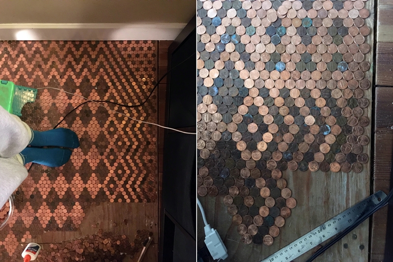 Cewek ini percantik lantai rumahnya pakai 13 ribu koin, keren abis
