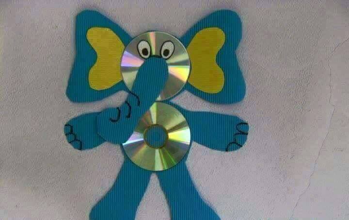 14 Ide bikin mainan cantik dari CD  bekas balita anak p