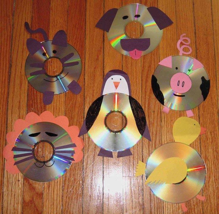 14 Ide bikin mainan cantik dari CD bekas, balita & anak pasti suka