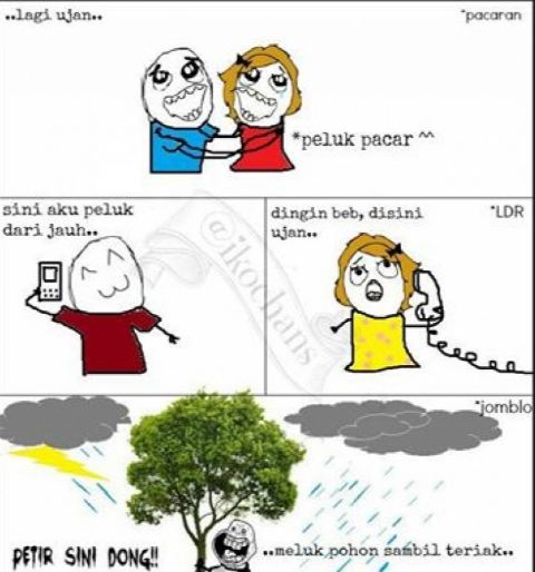 9 Meme 'disambar petir' yang bikin kamu cekikikan saat hujan