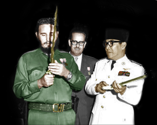 12 Foto Fidel Castro dengan tokoh dunia, olahraga bareng presiden AS