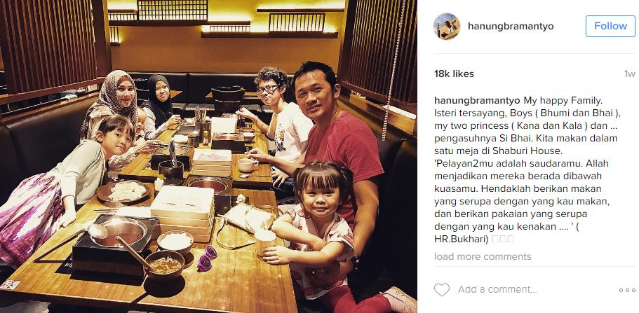 postingan hanung © 2016 brilio.net