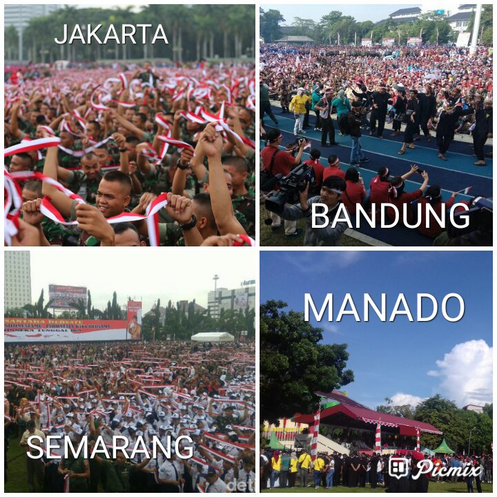 10 Potret gerakan ‘Nusantara Bersatu’ ini meneduhkan banget