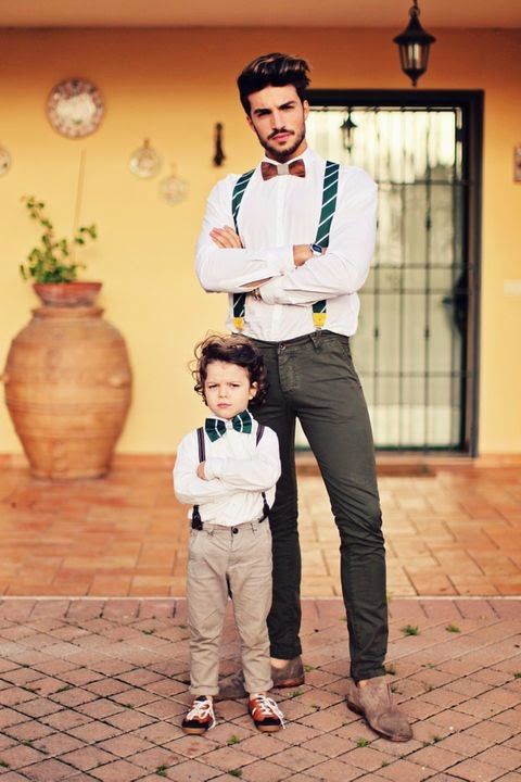 15 Foto kembaran baju ayah dan anak laki-lakinya ini kompak banget