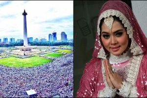 Status Syahrini soal Aksi Damai 212 ini dibilang bersahaja nan manja