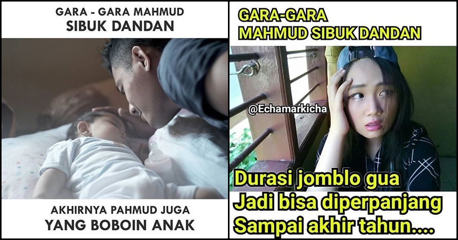 13 Meme 'gara-gara mahmud' ini kocak, curhatan papah muda ni ye