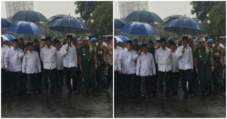 Heboh foto Jokowi di Aksi Super Damai ternyata persis foto Soekarno