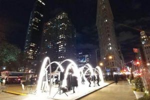 Bermain hammock di tengah kota jadi tren di New York